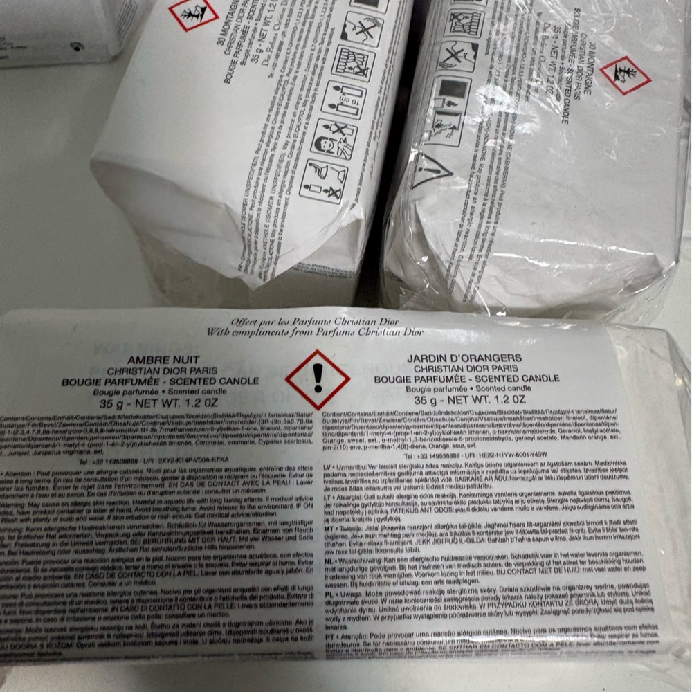 Christian Dior Ambre Nuit and Jardin d'Orangers Candles - Picture 7 of 7